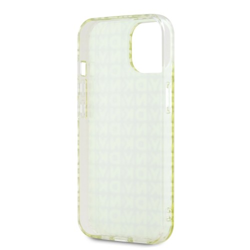 DKNY PC|TPU Repeat Pattern Case for iPhone 15 Yellow image 4