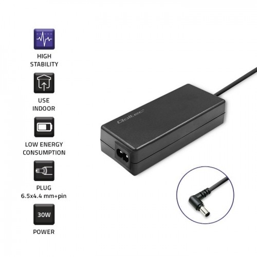 Qoltec 52400 Power adapter for Samsung monitor 30W | 14V | 2.1A | plug 6.5*4.4 | + power cable image 4