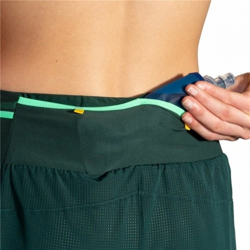 Sports Shorts for Women Brooks High Point 3" 2-in-1 2.0 Green image 4