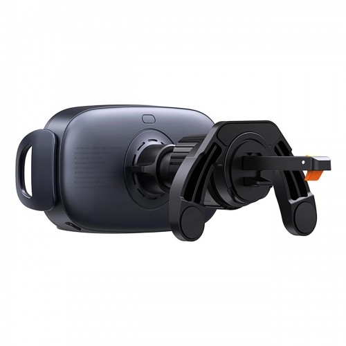 Baseus LightChaser BS-CM029 car holder with triple coil inductive charger - black image 4