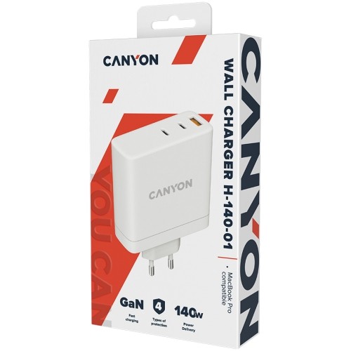 CANYON charger H-140-01 GaN PD 140W QC 3.0 30W White image 4