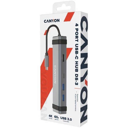 CANYON hub DS-3 4in1 USB-C Space Grey image 4