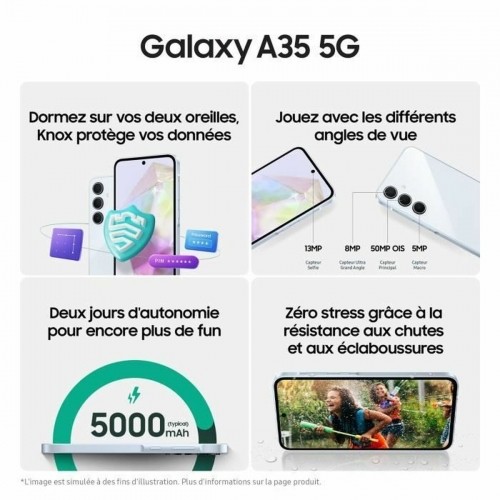 Viedtālruņi Samsung Galaxy A35 6 GB RAM 128 GB Melns Ceriņš image 4