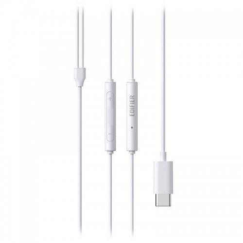 Edifier P180 Plus wired earphones, USB-C (white) image 4