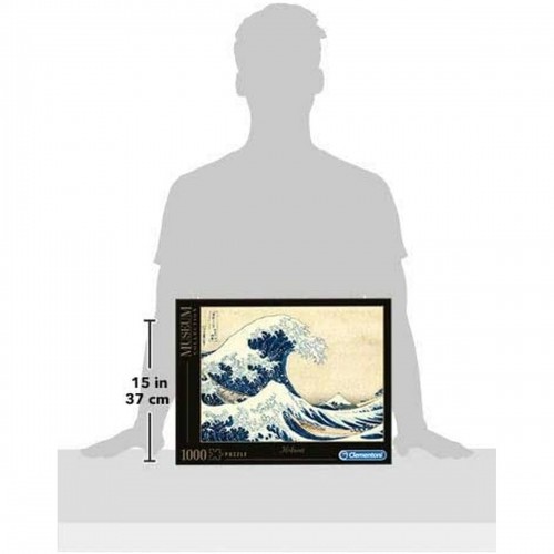 Puzle un domino komplekts Clementoni Museum Collection: Hokusai Great Wave 39378.7 98 x 33 cm 1000 Daudzums image 4