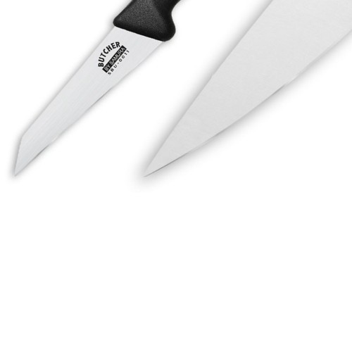 Samura Butcher Комплект 2 кухонных ножей: Овощной 91мм Нож Шефповора 200мм из AUS 8 Японской стали 59 HRC image 4