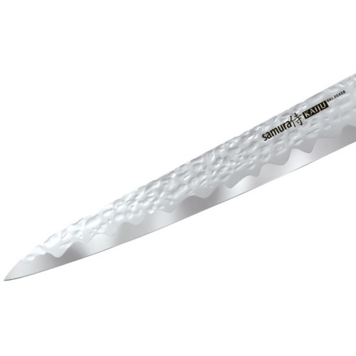 Нож для кухни Samura Kaiju с ножом Bolster Yanagiba 240мм из молотой японской стали AUS 8 58 HRC image 4