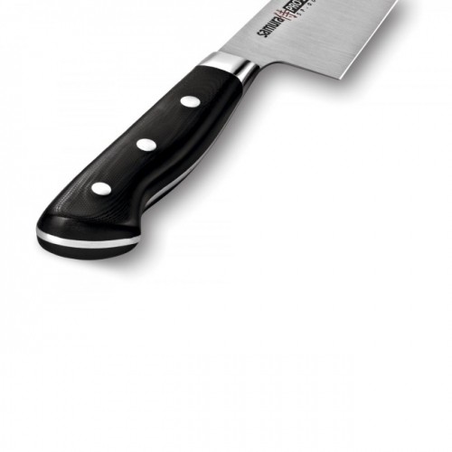 Samura PRO-S Универсальный Кухонный нож SANTOKU 180mm из AUS 8 Японской стали 58 HRC image 4