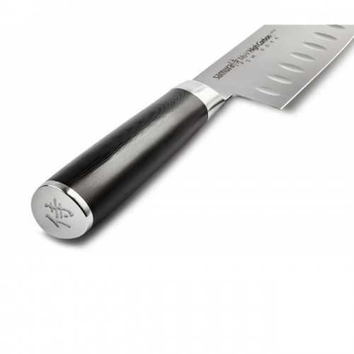 Samura MO-V Santoku virtuves nazis 7"/180mm no AUS 8 Japāņu tērauda 59 HRC image 4