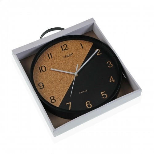 Wall Clock Versa Black Plastic 4,5 x 30 x 30 cm image 4