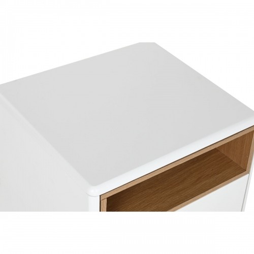 Ночной столик Home ESPRIT Белый Натуральный Полиуретан Деревянный MDF 48 x 40 x 55 cm image 4