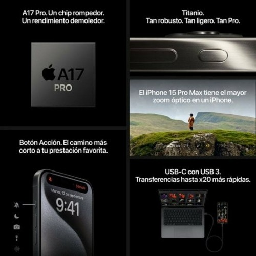 Смартфоны Apple iPhone 15 Pro Max 6,7" 1 TB Белый image 4