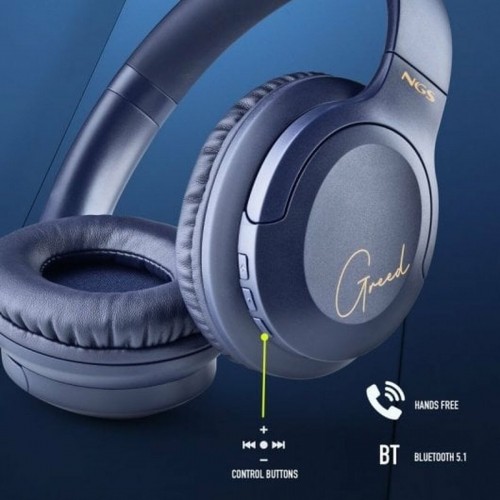 Headphones with Microphone NGS ARTICAGREEDBLUE Blue image 4