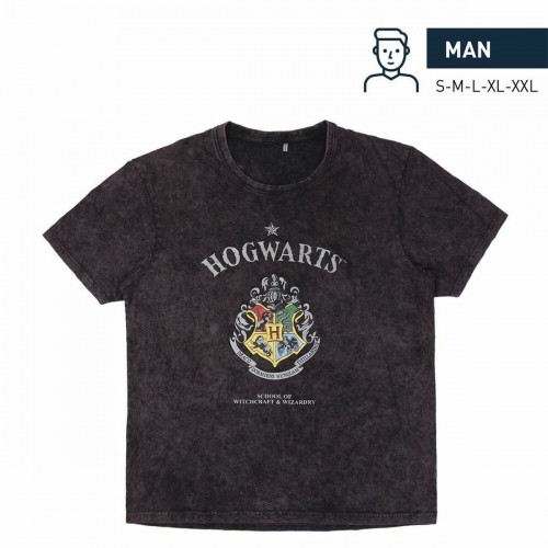 Vīriešu Krekls ar Īsām Piedurknēm Harry Potter Pelēks Tumši pelēks image 4