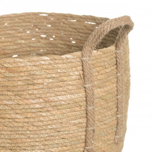 Set of Baskets Natural Rushes 38 x 38 x 33 cm (3 Pieces) image 4