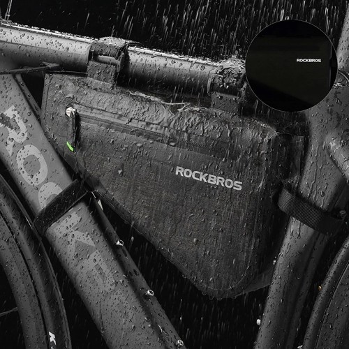 Rockbros AS-017 bicycle frame bag 5 l - dark green image 4