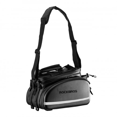 Rockbros A6-6 bicycle bag for trunk, 35 l, with fold-out pockets - black image 4