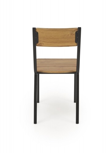 Halmar MILTON table + 4 chairs color: natural / black image 4