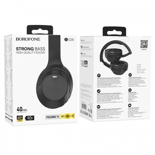 OEM Borofone Headphones BO26 Delightful bluetooth black image 4