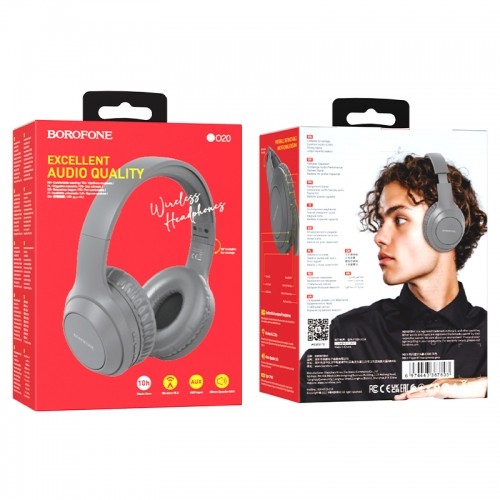 OEM Borofone Headphones BO20 Player bluetooth grey image 4