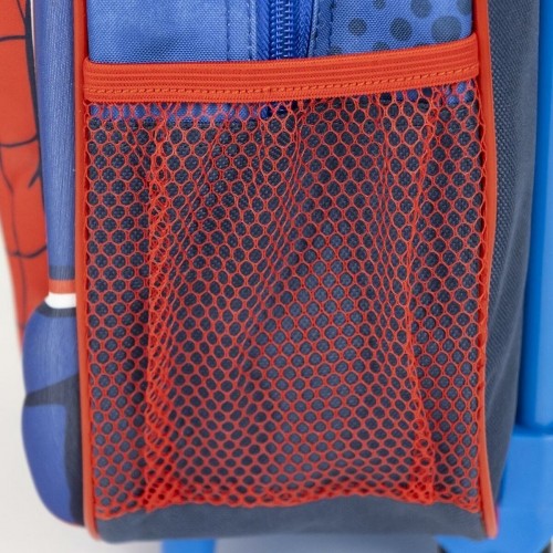 School Rucksack with Wheels Spider-Man Blue 25 x 31 x 10 cm image 4