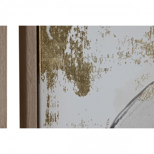 Картина Home ESPRIT Белый Бежевый Серый Позолоченный Слон Колониальный 100 x 4 x 140 cm (2 штук) image 4