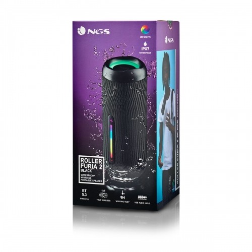 Portable Bluetooth Speakers NGS Roller Furia 2 Black Black 15 W image 4