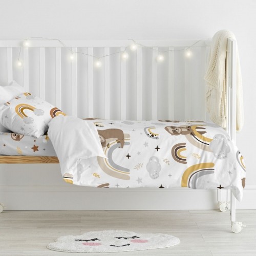Комплект чехлов для одеяла HappyFriday Moshi Moshi Sleepy Sloth Разноцветный Детская кроватка 2 Предметы image 4
