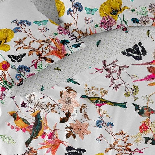 Fitted sheet HappyFriday Birds of paradise Multicolour 180 x 200 x 32 cm image 4