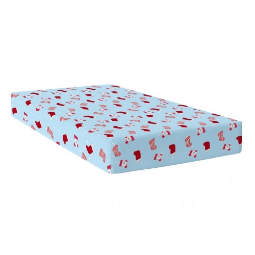 Fitted sheet HappyFriday XMAS Multicolour 90 x 200 x 32 cm image 4