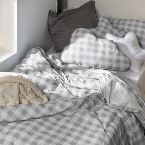 Комплект чехлов для одеяла HappyFriday Basic Kids Серый 105 кровать Виши 2 Предметы image 4