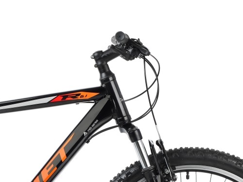 Bicycle Romet Rambler R6.1 26" 2023 black-orange-red-19" / L image 4