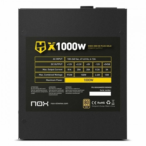 Power supply Nox NXHUMMERX1000WGD ATX 1000 W 80 Plus Gold image 4