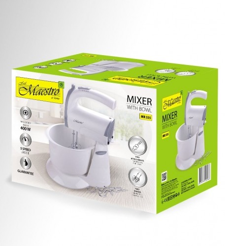 Feel-Maestro MR555NEW mixer Stand mixer Grey, White 400 W image 4