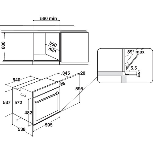 Whirlpool built in electric oven: self cleaning - W9OM24S1PBSS image 5