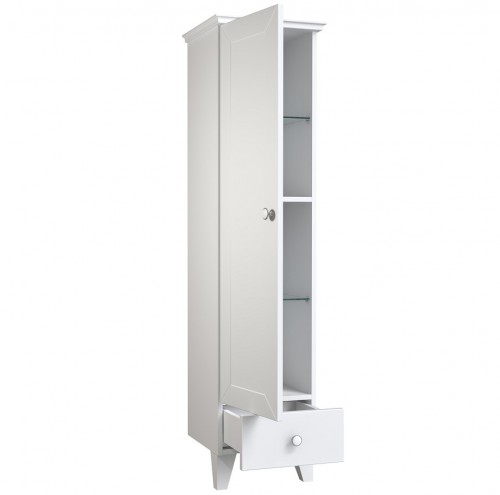 Высокий шкаф для ванной Raguvos Baldai SIESTA 39 CM matt white 173421260 image 5