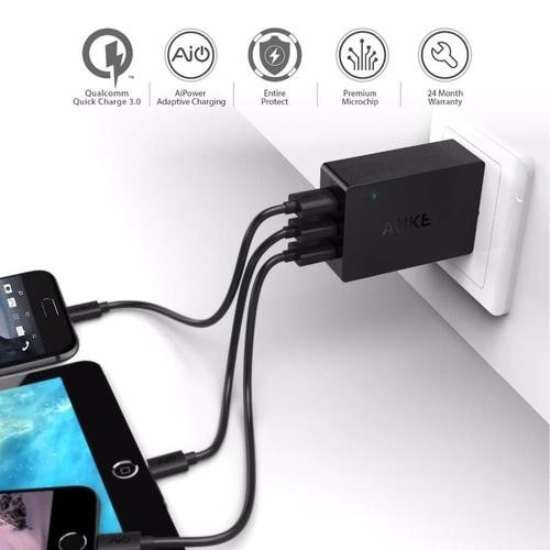 AUKEY PA-T14 mobile device charger Black Indoor image 5