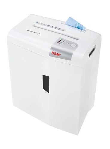 HSM X10 paper shredder Particle-cut shredding 58 dB 22 cm Silver, White image 5