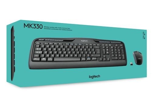 Logitech MK330 keyboard RF Wireless QWERTY US International Black image 5