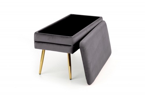 Halmar VELVA bench color: grey/gold image 5