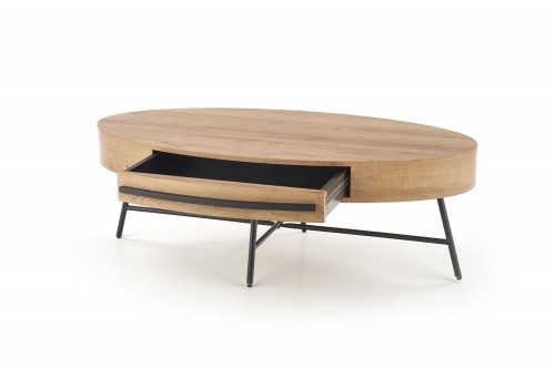 Halmar CAROLINA c.table, golden oak / black image 5