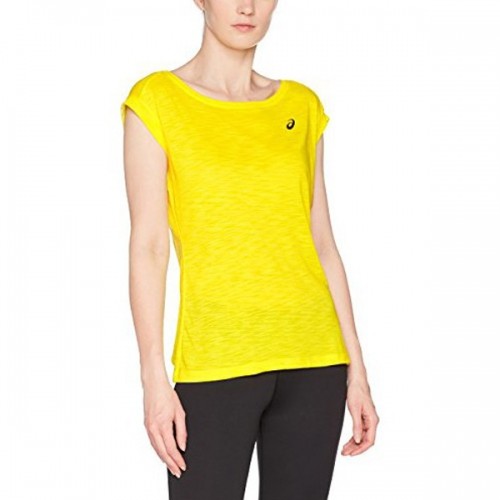 Īsroku Sporta T-krekls Asics Layering Top Dāma Dzeltens image 5
