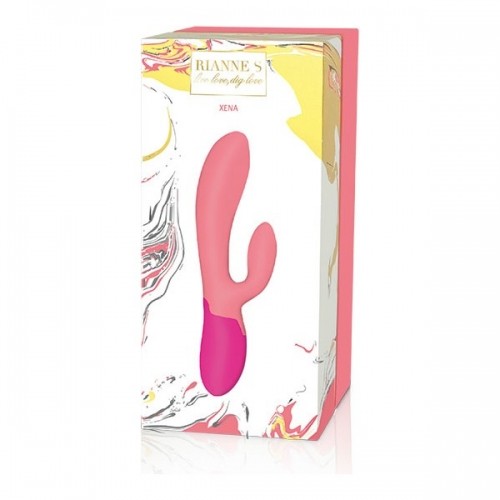 Dual Stimulation Vibe Rianne S Essentials Xena Rabbit Coral Pink image 5