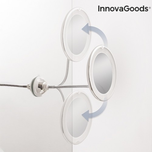 LED palielinošs spogulis ar elastīgu kājiņu un piesūcekni Mizoom InnovaGoods image 5