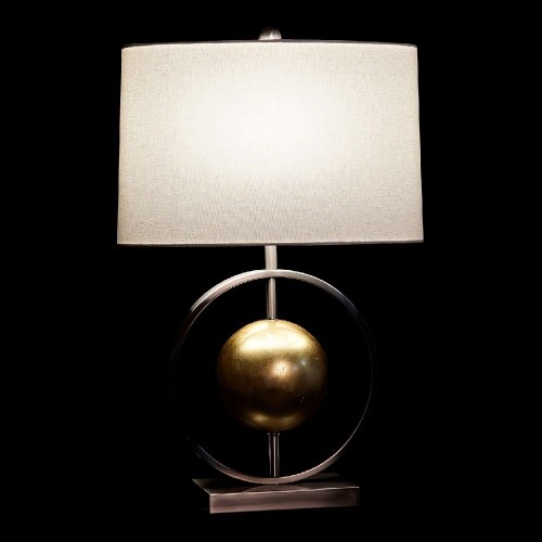 Galda lampa DKD Home Decor Balts Sudrabs Poliesters Metāls Bronza (40 x 22 x 64 cm) image 5