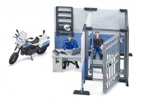 BRUDER 1:16 police station with police motorcycle, 62732 image 5