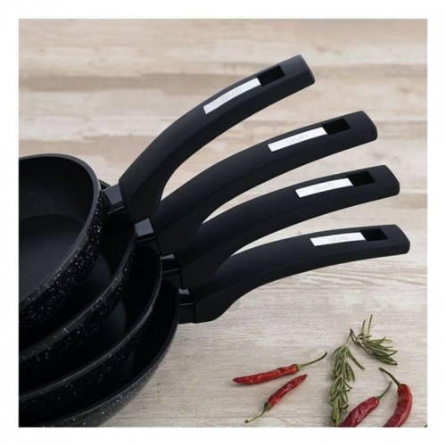 Non-stick frying pan Quid Estelar Black Metal image 5