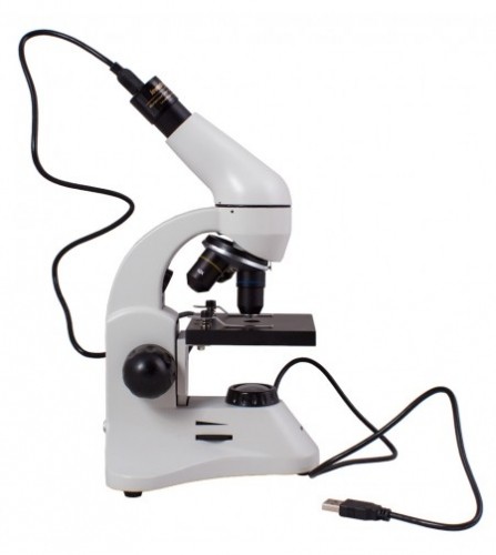 Levenhuk D50L PLUS 2.5M Mikroskops ar digitālo kameru Baltā image 5