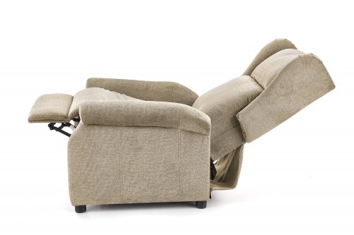 Halmar AGUSTIN recliner with massage function, color: beige image 5