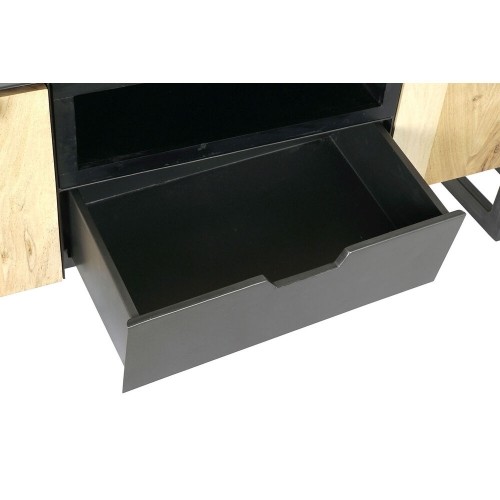 ТВ шкаф DKD Home Decor Чёрный Металл древесина акации (165 x 40 x 50 cm) image 5